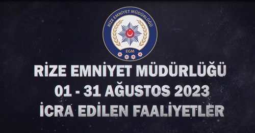 01-31 Ağustos Tarihleri Arası İcra Edilen Faaliyetlerimiz